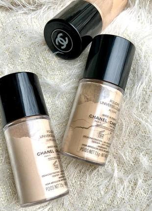 Матуюча розсипчаста пудра chanel natural loose powder universelle libre.