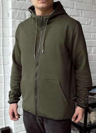 Толстовка staff basic zip khaki4 фото