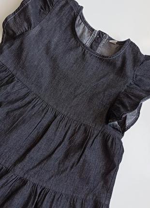 Сучасна джинсова ярусна сукня р.1507 фото
