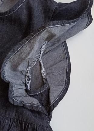 Сучасна джинсова ярусна сукня р.1506 фото