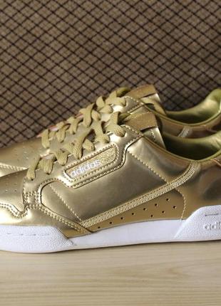 Кеди adidas continental 80 w gold metallic sneakers fw5475 оригінал