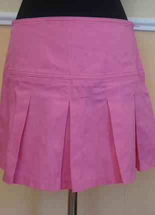 Річна джинсова спідниця в складку