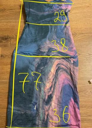 Сукня облягаюча з принтом космос motel rocks розмір s9 фото