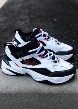 🌼🖤❤️nike m2k tekno white black red🌼🖤❤️кроссовки найк м2к текно1 фото