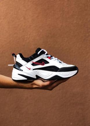 🌼🖤❤️nike m2k tekno white black red🌼🖤❤️кроссовки найк м2к текно6 фото