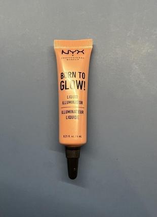 Nyx born to glow mini рідкий бронзовий золотий хайлайтер mac kiko benefit3 фото