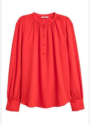Красная блуза h&m1 фото