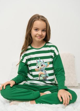 Комплект на дівчинку-підлітка - дракончик - family look мама/донька