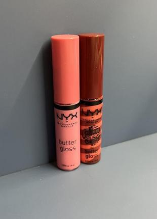 Nyx butter gloss merengue рожевий блиск для губ mac kiko clarins6 фото