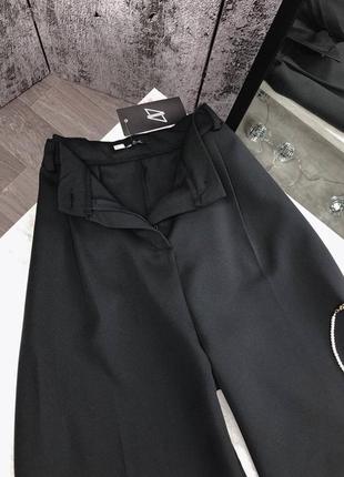 Штани чорні класичні палаццо s; широкі брюки4 фото