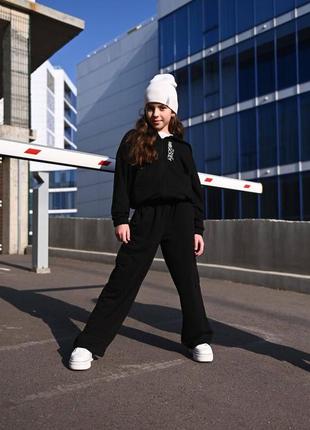 Костюм підлітковий спортивний трикотажний зі штанами карго зріст 140-170