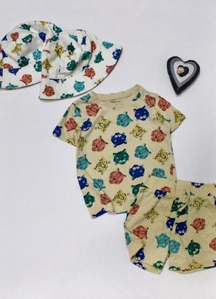 Костюм, комплект літній primark 6-12 місяців