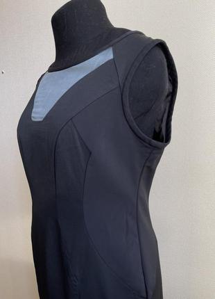 Сукня футляр дуже складної конструкції на стрейчовій підкладці з шовковою вставкою з різних по фактурі тканин5 фото