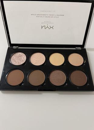 Nyx highlight and contour palette3 фото