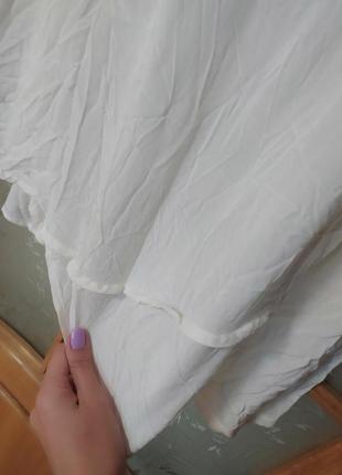 Базовая белая блуза топ с расшитым воротником от street one,p. 382 фото