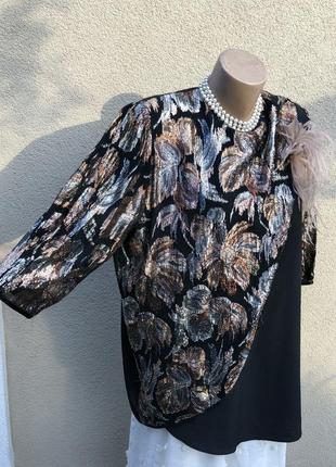 Вінтаж,блуза,люрекс,сорочка на запах,люкс бренд sergio di laurenti,8 фото