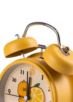 Часы механические с будильником детские настольные часы будильник3 фото