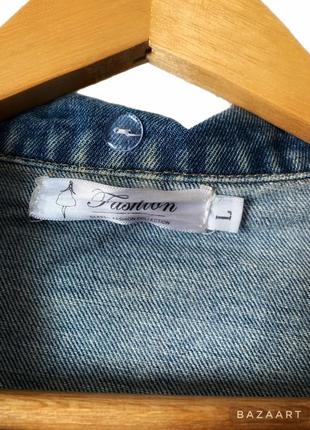 Удлиненная джинсовка4 фото