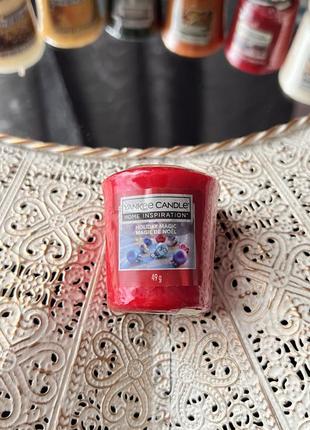 Ароматична свічка yankee candle новорічна holiday magic1 фото