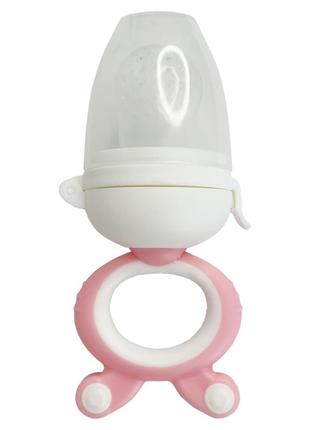 Удобный ниблер для малышей 'зайка с поршнем' с защитной крышкой1 фото