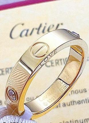 Жіноча каблучка cartier з камінцем мед сплав stainless steel