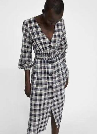 Сукня в клітинку zara