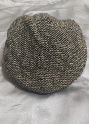 Кепка плоская landsend harris tweed, шерсть.