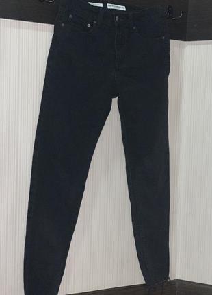 Джинси чорні pull&bear skinny mid waist5 фото