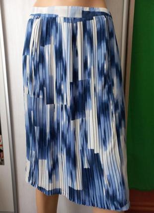 Koorin италия шифоновая юбка с микро плиссе, запах. в стиле celine. винтаж.  vintage stories
