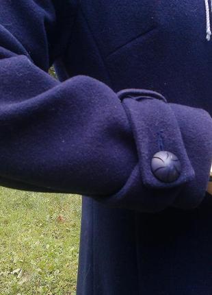 Вовняне темно синє пальто ruta, розмір 48, в гарному стані4 фото
