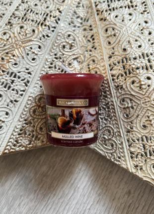В наявності вотивна ароматична свічка wickford & co mulled wine глінтвейн yankee candle