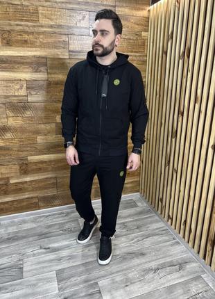 Чоловічі костюми stone island демісезон чорний, хакі, синій, сірий