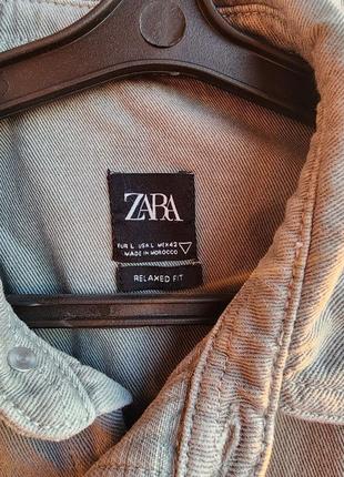 Плотна, товста, джинсова сорочка - zara2 фото