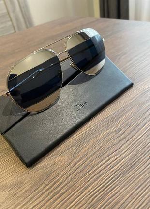 Dior split сонцезахисні окуляри оригінал унісекс, авіатори2 фото
