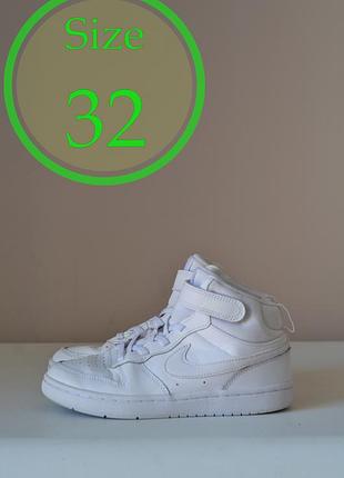 Детские кроссовки nike court borough mid 2 ps, (р. 32)