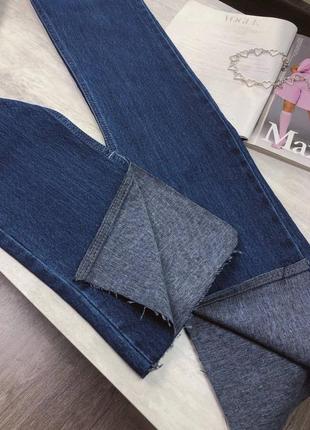 Джинси з розрізами 40, 42; джинсы синие с разрезами2 фото