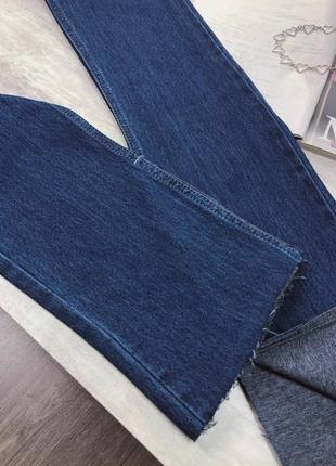Джинси з розрізами 40, 42; джинсы синие с разрезами7 фото