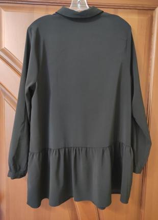 Стильная блуза с плотной ткани р.52/uk168 фото