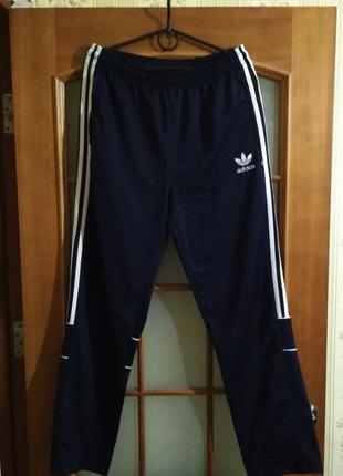 Мужские штаны брюки vintage adidas с лампасами (m-l) оригинал1 фото