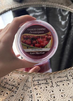 Yankee candle ароматичний віск для плавлення black cherry черешня