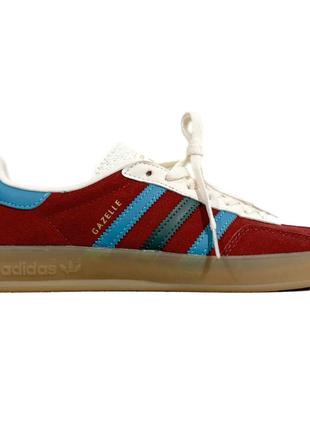 Кроссовки adidas gazelle red blue white, женские кроссовки, мужские кроссовки, адидас газели