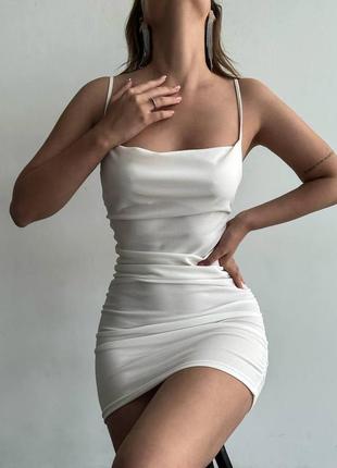 Стильне жіноче плаття зі щільного креп дайвінгу1 фото