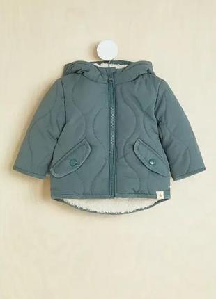 Куртка дитяча стьобана зелена шавлія george 128/134, 134/140см