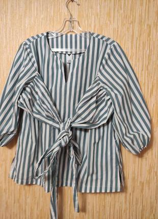 Стильная блуза хлопок р.44-465 фото