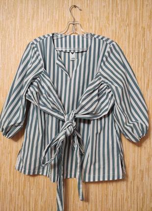Стильная блуза хлопок р.44-462 фото