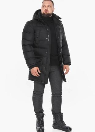 Классическая зимняя мужская куртка черного цвета braggart dress code2 фото
