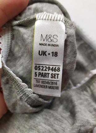 Нові котонові трусики m&s, uk 184 фото