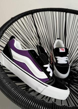 Кеди vans knu skool purple black white10 фото