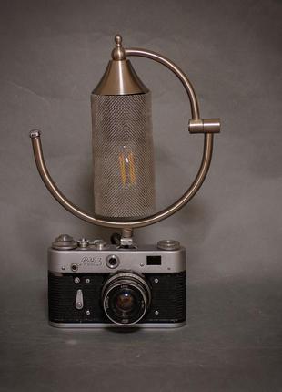 Настольный оригинальный светильник в стиле лофт.9 фото