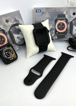Смарт годинник smart watch iw8 чоловічий спортивний смарт-годинник. чорний4 фото